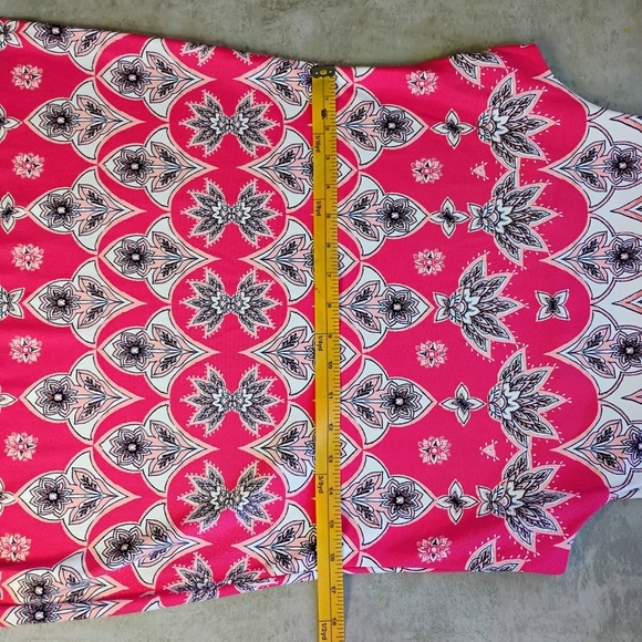 Charter Club Floral Bohemian Sleeveless Midi Dress Coral Pink Spring Size Medium - Picture 11 of 12